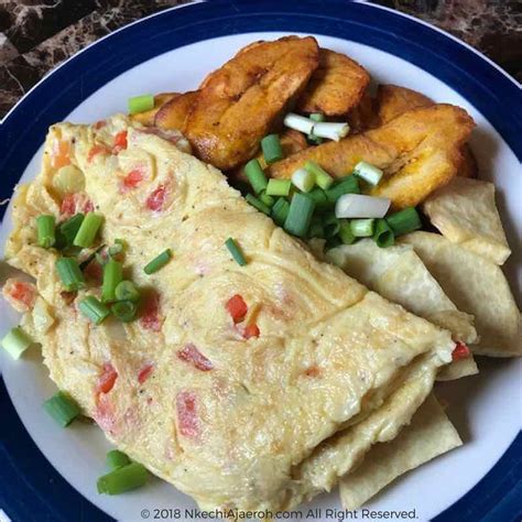 Nigerian Breakfast of Fried Yam, Plantain And Eggs | Nkechi Ajaeroh