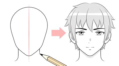 How To Draw A Anime Face Male