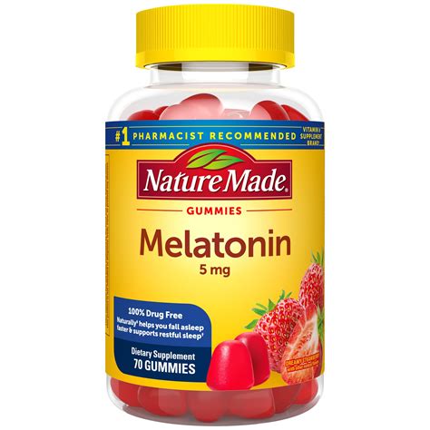 Nature Made Melatonin 5 mg Gummies, 70 CT