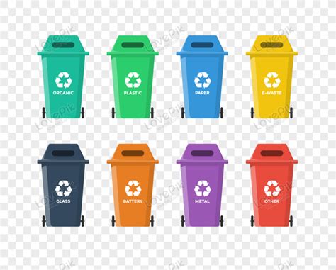 Flat Recycle Bin Vector, Flat, Color, Recyclable PNG Picture And ...