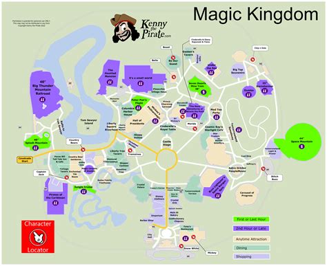 Map of disney's magic kingdom - panaframe