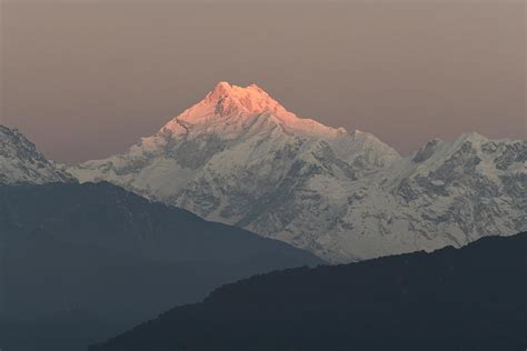 Sunrise over Mt Kanchenjunga Photograph by Subhash Ranjan - Fine Art America