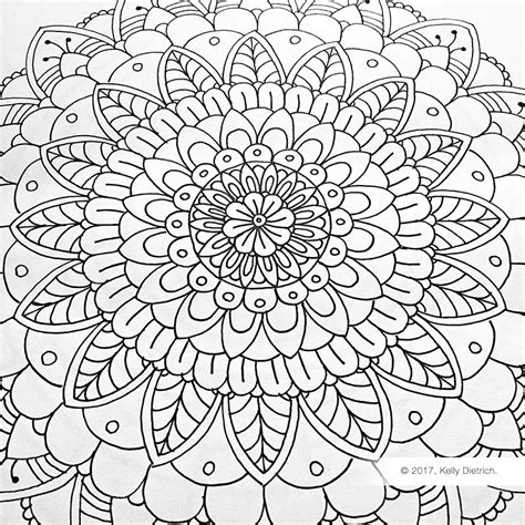 Free Mandala Template for Hand Drawn Mandalas — Kelly Dietrich Mandala Art