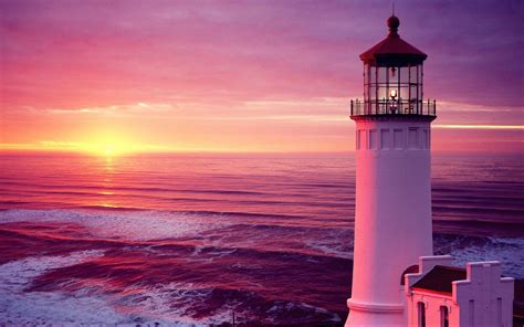 Lighthouse Sunset Wallpapers - Top Free Lighthouse Sunset Backgrounds ...