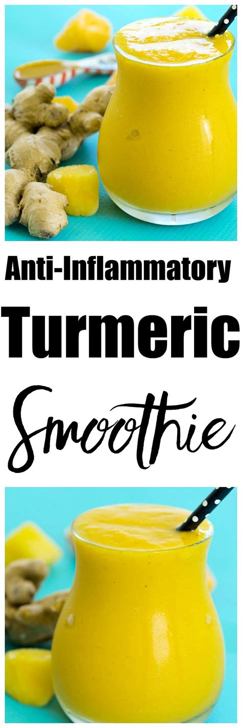 Anti-inflammatory Turmeric Smoothie - Happy Healthy Mama