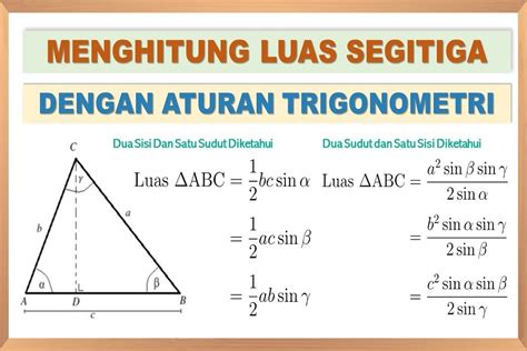 Rumus Luas Segitiga Sama Sisi dan Sama Kaki Lengkap serta Contoh ...