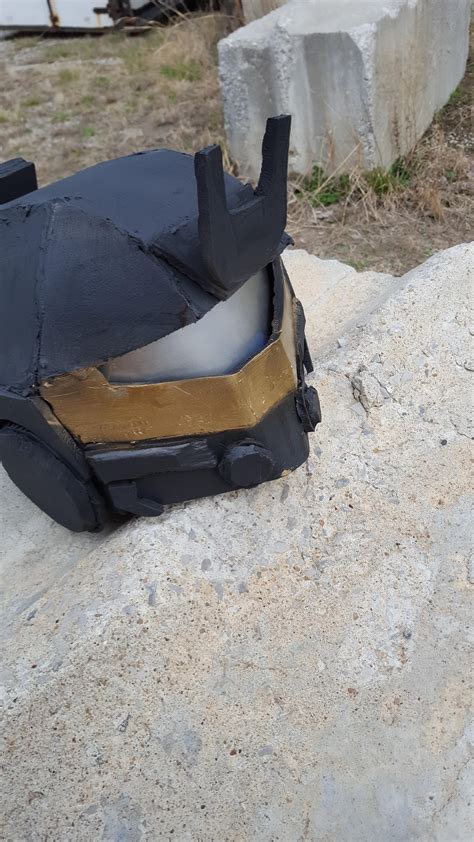 [Self] titanfall 2 pulse blade pilot helmet. I'd say it's almost done. How does it look? : r/cosplay