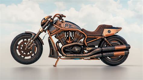 Harley Davidson Night Rider Steampunk 4k, HD Bikes, 4k Wallpapers, Images, Backgrounds, Photos ...