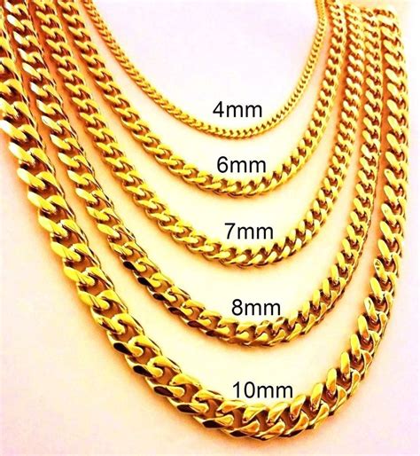 24k Gold Miami Cuban Link Chain