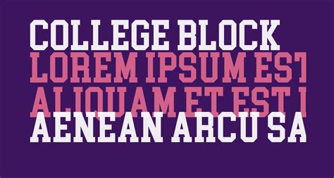 College Block free Font - What Font Is