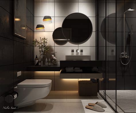 Modern bathroom in BLACK :: Behance