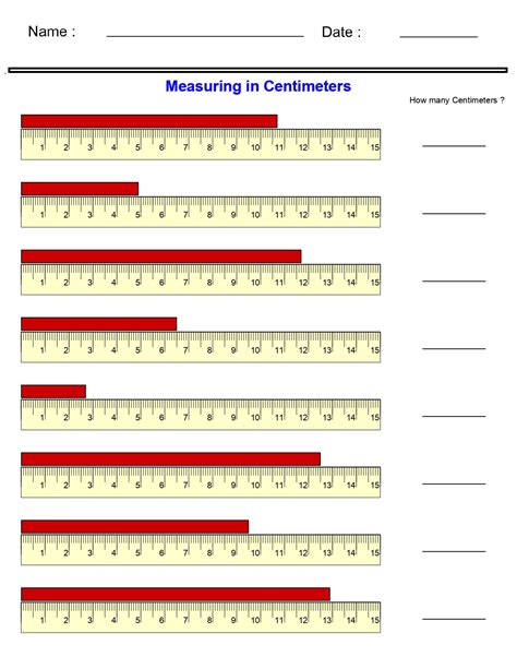 Measurement Worksheets - Measuring in Centimeters or Millimeters Worksheets | Made By Teachers