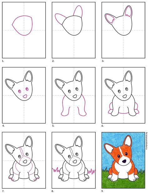 How To Draw A Cute Puppy Step By Step Easy