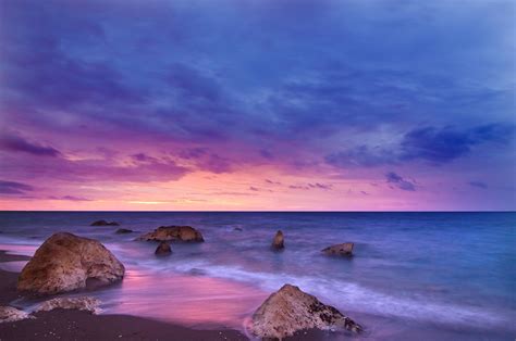 2560x1700 Sunset Ocean Water Rock Beach 5k Chromebook Pixel HD 4k Wallpapers, Images ...