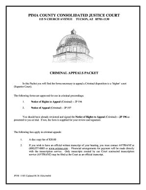 Pima County Consolidated Justice Court Forms - Fill and Sign Printable ...