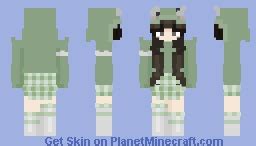 Frog girl Minecraft Skin