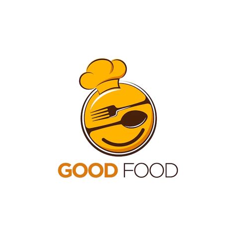 Good food logo design | Premium Vector