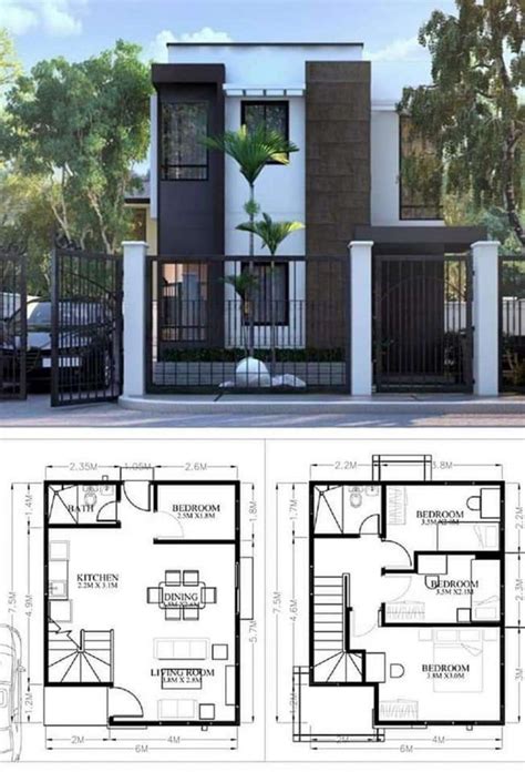 12 Inspirasi Desain Rumah Minimalis 2 Lantai - Pashouses