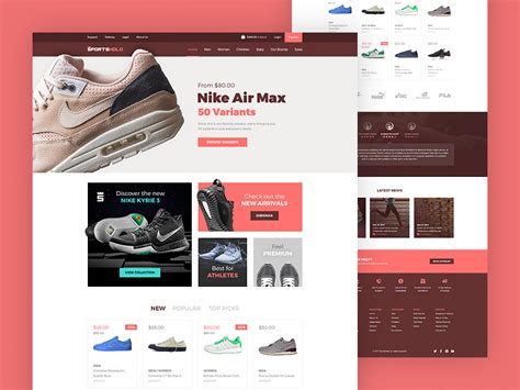 SportsHold Ecommerce Landing Page Template | Free PSD Templates