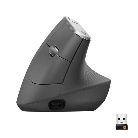 Logitech MX Vertical Advanced Wireless Optical Ergonomic Mouse with USB and Bluetooth Connection ...