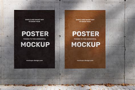 Poster Wall Free Mockup — Free Mockup World