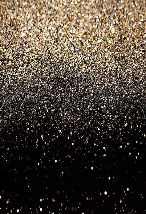 Gold Black Glitter Backdrop for Party Decor Photography LV-941 ...