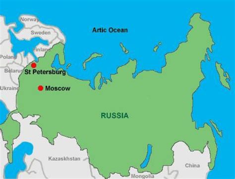 Moscow st Petersburg map - Moscow and st Petersburg map (Russia)