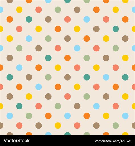 Seamless colorful polka dots pattern Royalty Free Vector