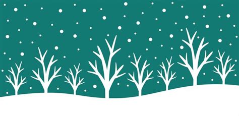 Premium Vector | Abstract winter trees