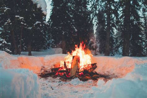 "Winter Campfire" by Stocksy Contributor "Jake Elko" - Stocksy