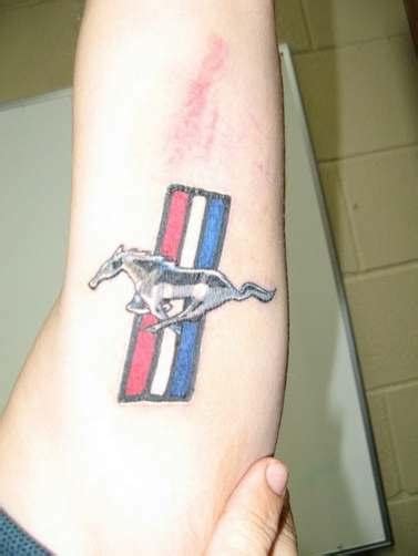 Mustang symbol tattoo - Tattooimages.biz