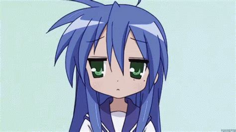 Anime Sigh GIF - Anime Sigh Cute - Discover & Share GIFs | Silly pictures, Star gif, Lucky star