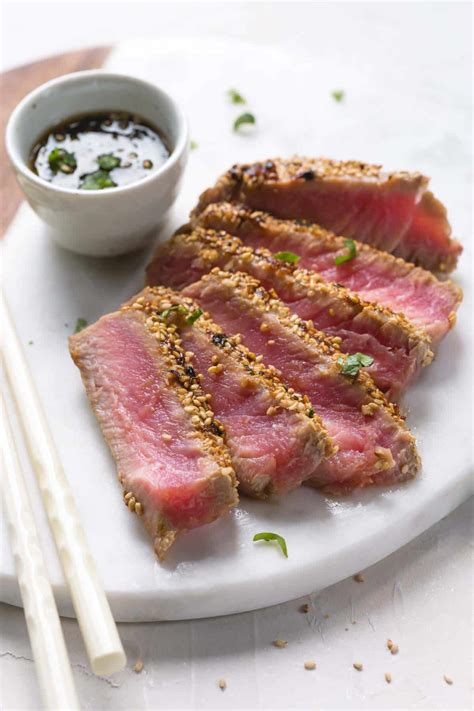 Grilled Tuna Steak Recipe Sesame Seeds | Dandk Organizer