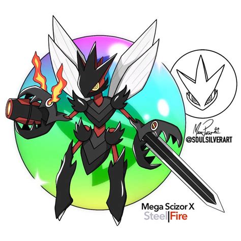 Mega Scizor X by SoulSilverArt on DeviantArt