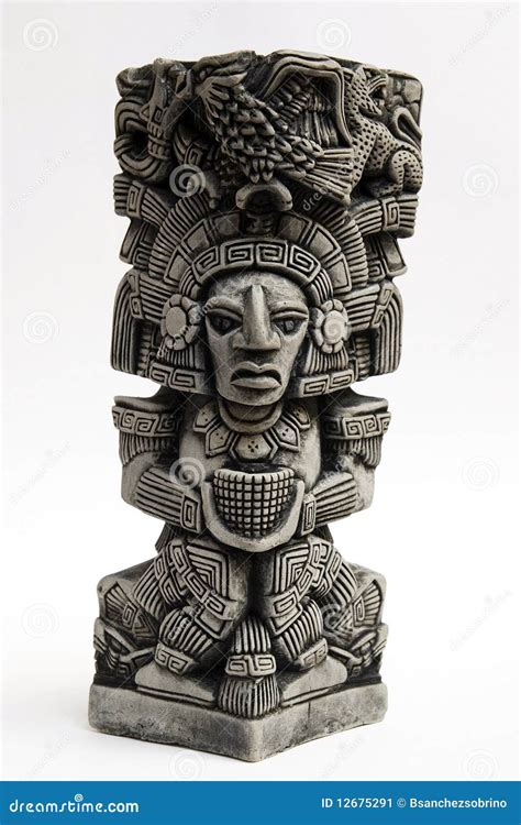 Ancient Mayan sculpture stock image. Image of carved - 12675291