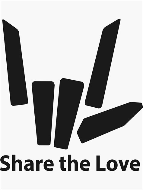 "Share The Love Merch- Youtube Stephen Sharer Love Essential" Sticker by sashati | Redbubble