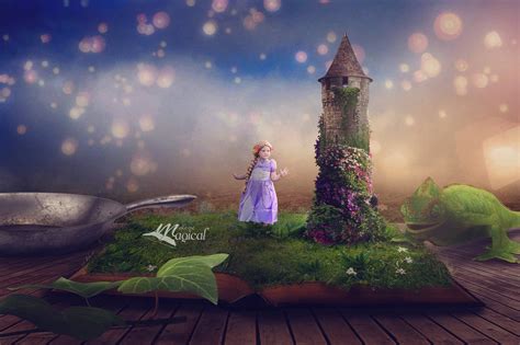 Rapunzel Digital Backdrop Princess Digital Background | Etsy