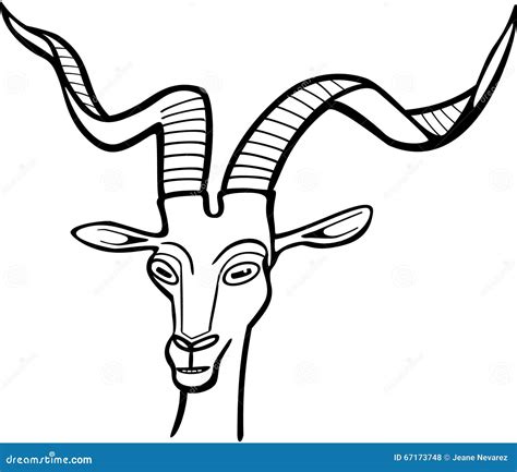 Antelope Stock Vector - Image: 67173748