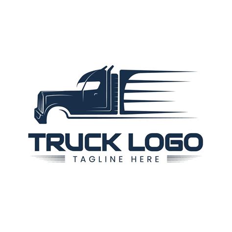 Semi Truck logo side view silhouette illustration 11514548 Vector Art at Vecteezy