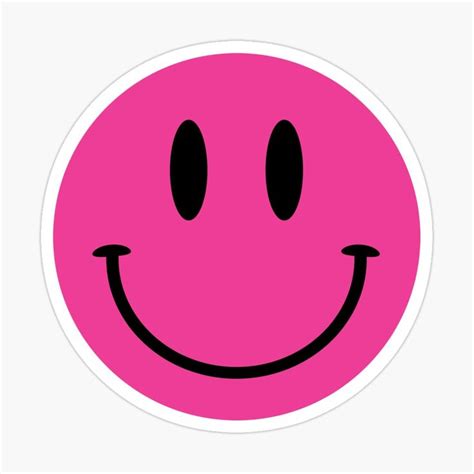 Pink Smiley Sticker by vonkhalifa15 in 2021 | Cute patterns wallpaper, Preppy stickers ...