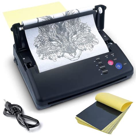 Buy Tattoo Transfer Stencil Machine Copier Printer Thermal Tattoo Kit Copier Printer With 20pcs ...