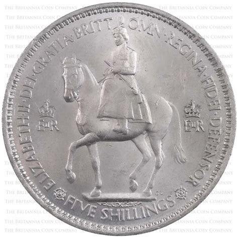 1953 Queen Elizabeth II Coronation Crown Original Coin - Etsy