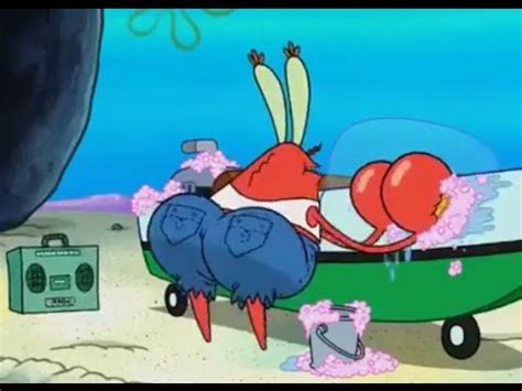 SpongeBob SquarePants - Mr. Krabs washes his boat - YouTube