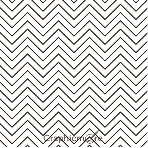 Zig Zag Lines Pattern Design Free Vector File by GraphicMore