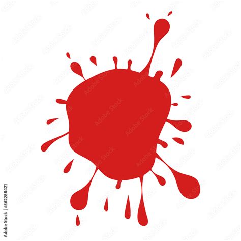 Red splash Stock Vector | Adobe Stock