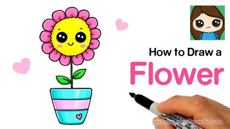 Cute Easy Flower Drawings | Best Flower Site