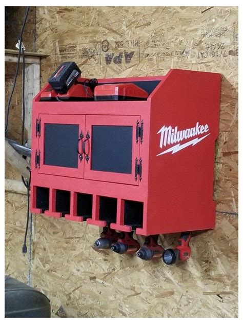 Cordless Drill Charging Station #milwaukee #tools #storage #milwaukeetoolsstorage | Tool storage ...