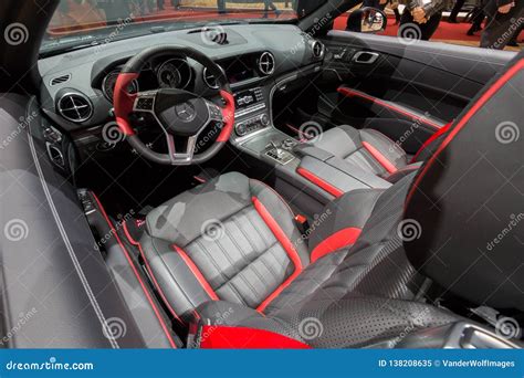 Interior Mercedes-Benz SLK 200 Editorial Image - Image of black, future: 138208635