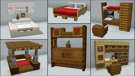 Minecraft: 40+ Bedroom Build Hacks and Ideas - YouTube | Minecraft bedroom, Minecraft interior ...