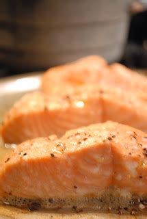 Salmon Salmoriglio with Parmesan rice ⋆ Two Lucky Spoons